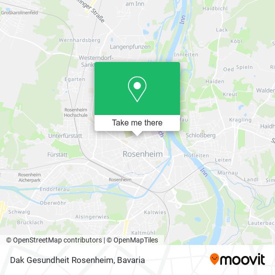 Dak Gesundheit Rosenheim map