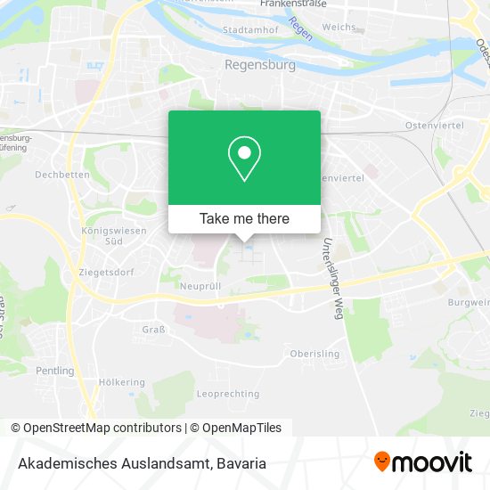 Карта Akademisches Auslandsamt