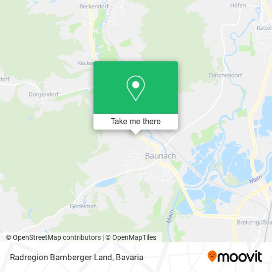 Radregion Bamberger Land map