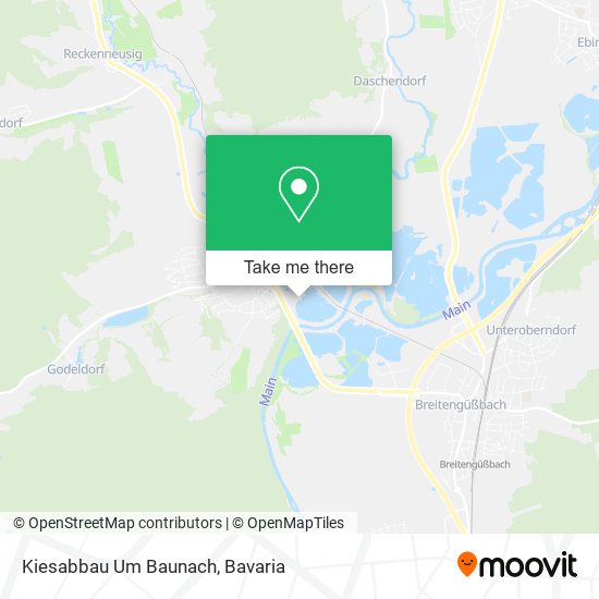 Kiesabbau Um Baunach map