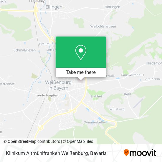 Klinikum Altmühlfranken Weißenburg map