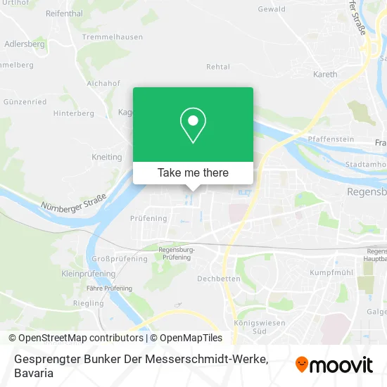 Карта Gesprengter Bunker Der Messerschmidt-Werke
