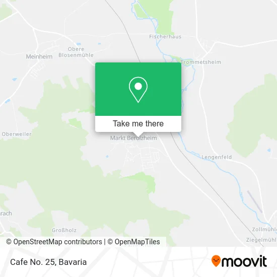 Карта Cafe No. 25