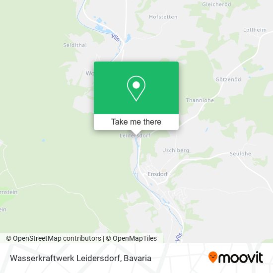 Wasserkraftwerk Leidersdorf map