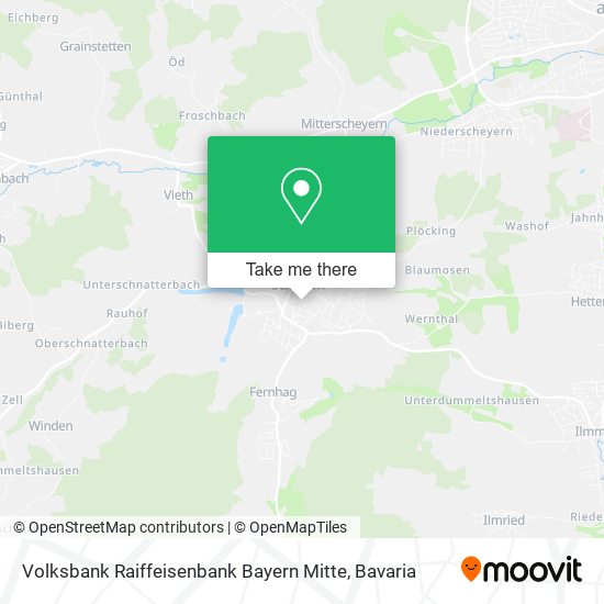 Volksbank Raiffeisenbank Bayern Mitte map