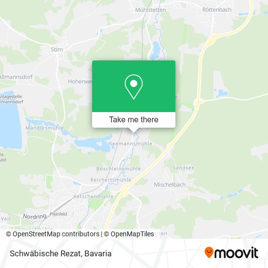 Schwäbische Rezat map
