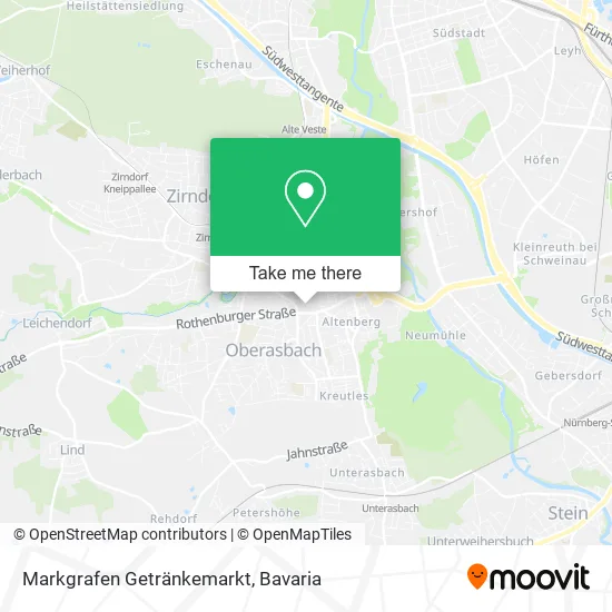Карта Markgrafen Getränkemarkt