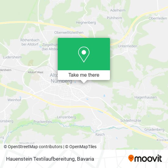 Hauenstein Textilaufbereitung map