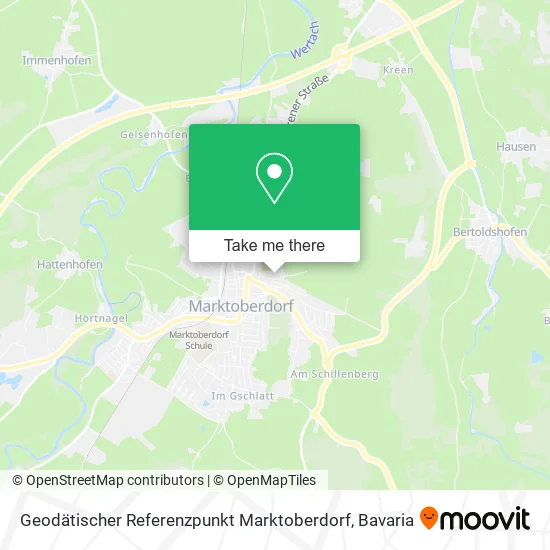 Карта Geodätischer Referenzpunkt Marktoberdorf