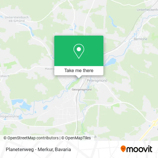 Карта Planetenweg - Merkur