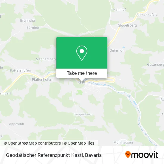 Карта Geodätischer Referenzpunkt Kastl