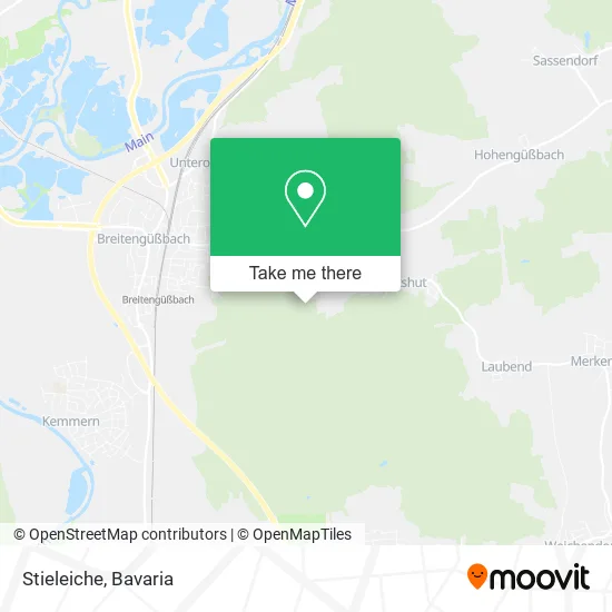 Карта Stieleiche