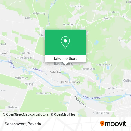 Карта Sehenswert