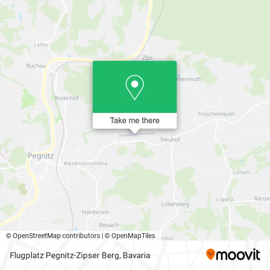 Карта Flugplatz Pegnitz-Zipser Berg