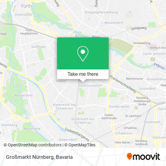 Großmarkt Nürnberg map