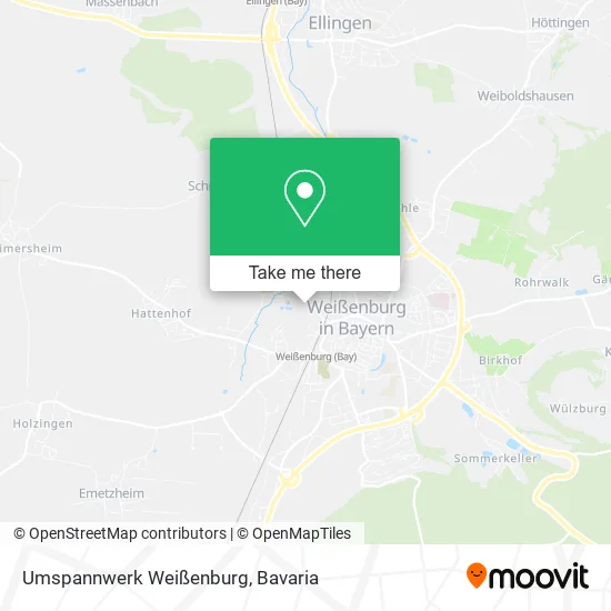Карта Umspannwerk Weißenburg