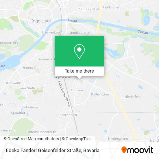 Edeka Fanderl Geisenfelder Straße map