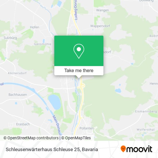 Schleusenwärterhaus Schleuse 25 map