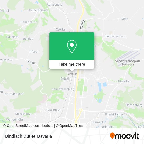 Bindlach Outlet map