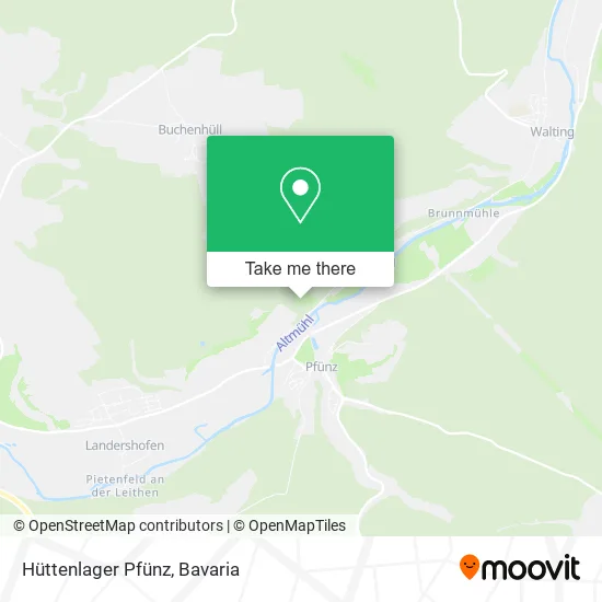 Карта Hüttenlager Pfünz