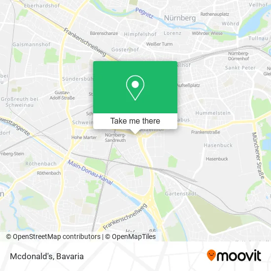 Карта Mcdonald's