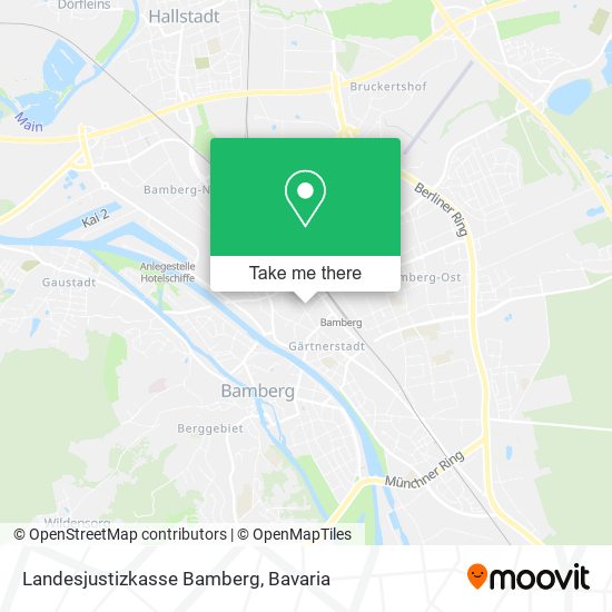 Landesjustizkasse Bamberg map
