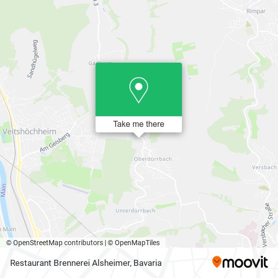 Restaurant Brennerei Alsheimer map