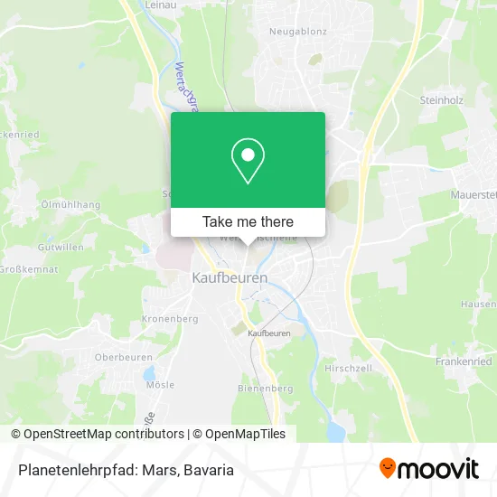 Карта Planetenlehrpfad: Mars