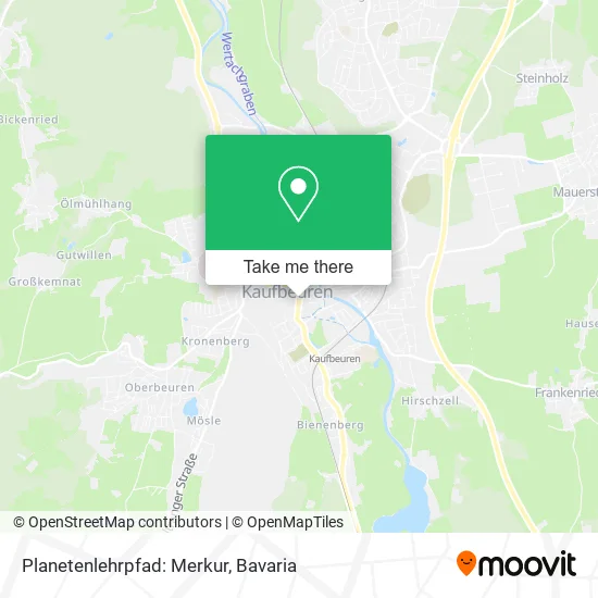 Карта Planetenlehrpfad: Merkur