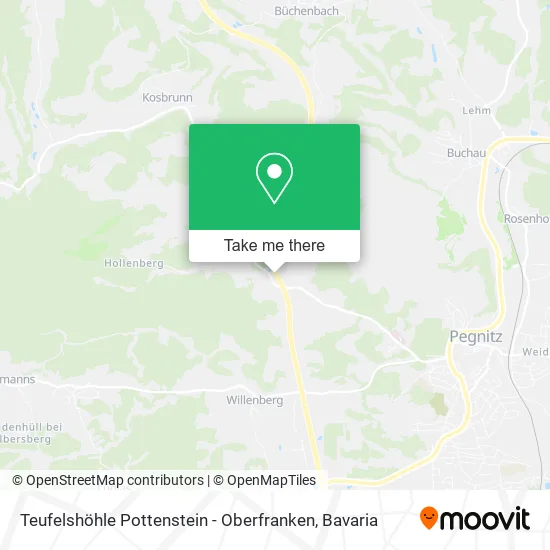 Карта Teufelshöhle Pottenstein - Oberfranken