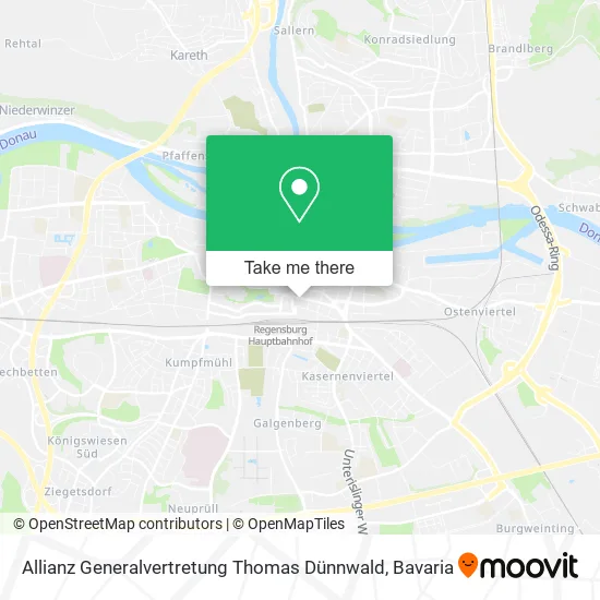 Карта Allianz Generalvertretung Thomas Dünnwald