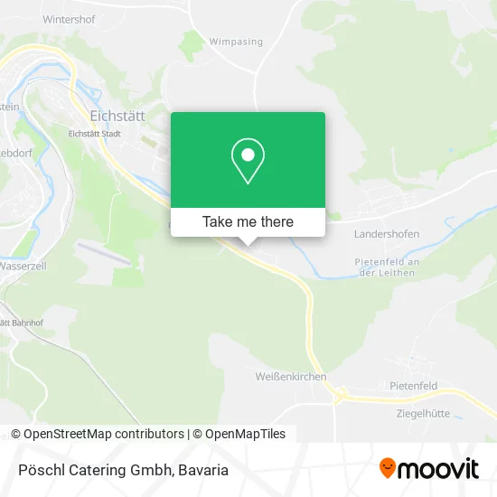Карта Pöschl Catering Gmbh