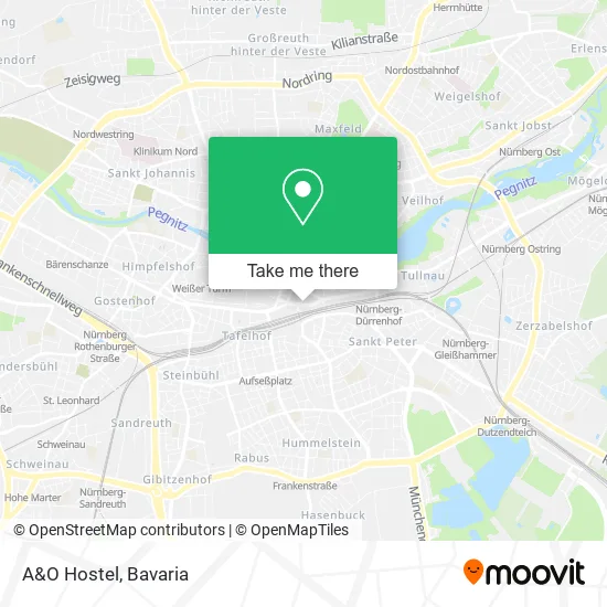 A&O Hostel map