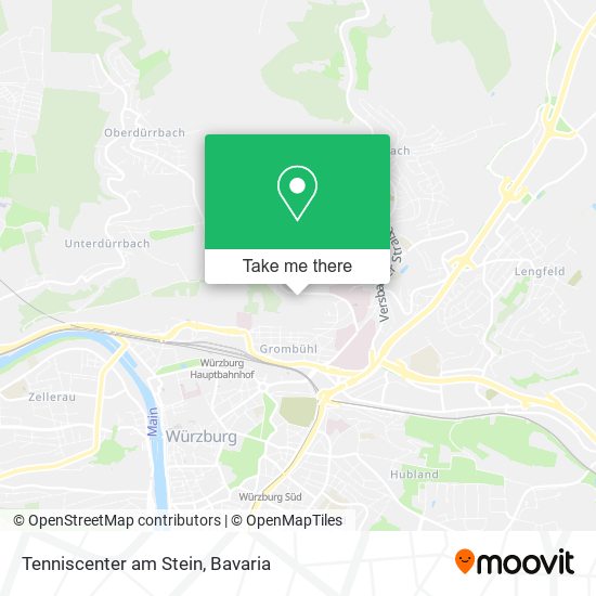 Tenniscenter am Stein map