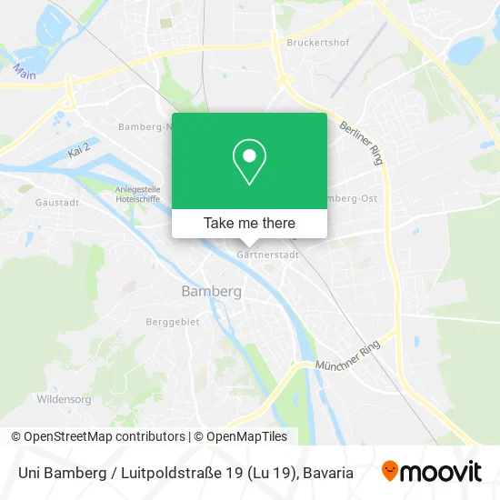 Карта Uni Bamberg / Luitpoldstraße 19 (Lu 19)
