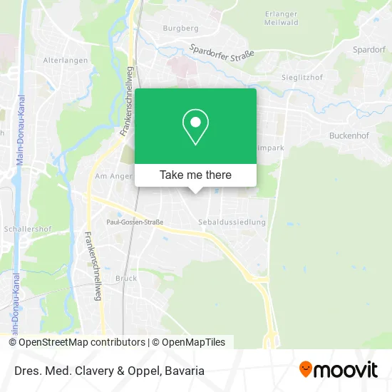 Карта Dres. Med. Clavery & Oppel