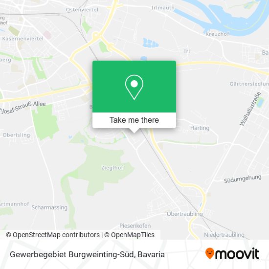 Gewerbegebiet Burgweinting-Süd map