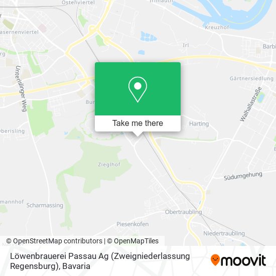 Löwenbrauerei Passau Ag (Zweigniederlassung Regensburg) map