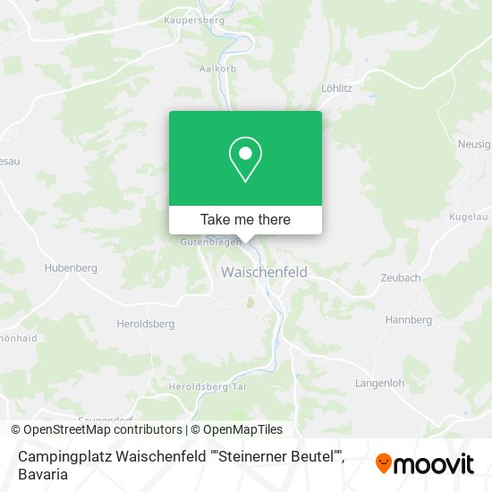 Карта Campingplatz Waischenfeld ""Steinerner Beutel""