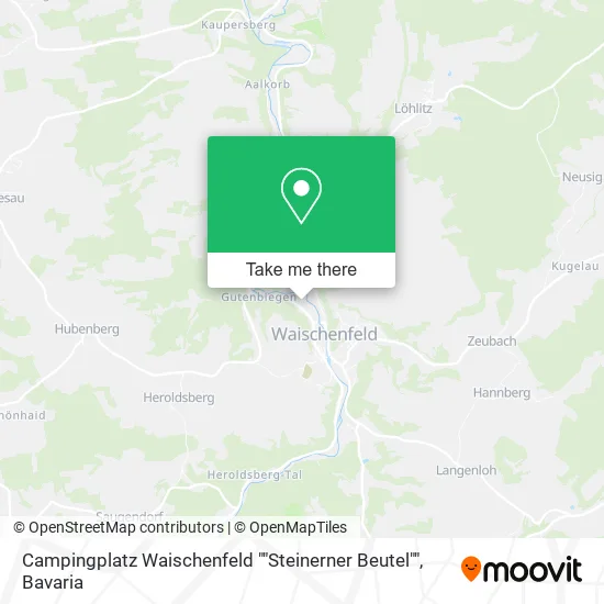 Карта Campingplatz Waischenfeld ""Steinerner Beutel""