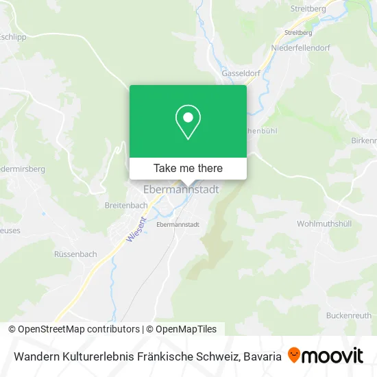 Карта Wandern Kulturerlebnis Fränkische Schweiz