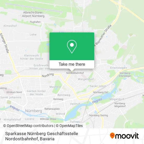 Карта Sparkasse Nürnberg Geschäftsstelle Nordostbahnhof