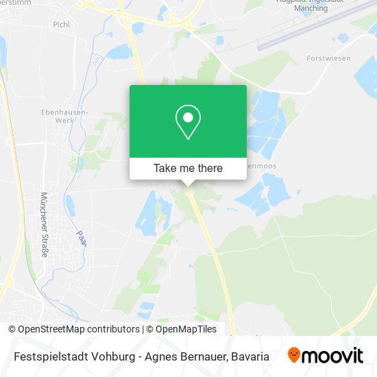 Festspielstadt Vohburg - Agnes Bernauer map