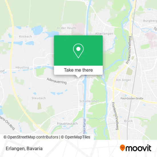 Карта Erlangen