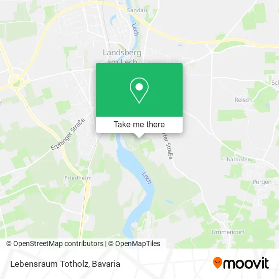 Карта Lebensraum Totholz