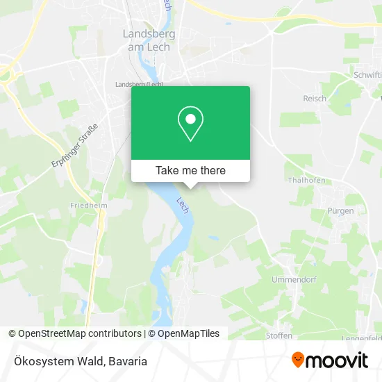 Карта Ökosystem Wald