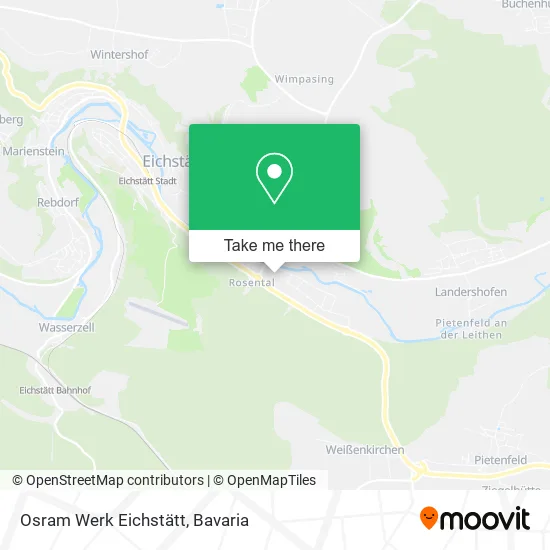 Карта Osram Werk Eichstätt