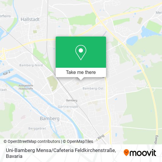 Uni-Bamberg Mensa / Cafeteria Feldkirchenstraße map