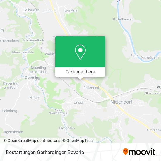 Bestattungen Gerhardinger map