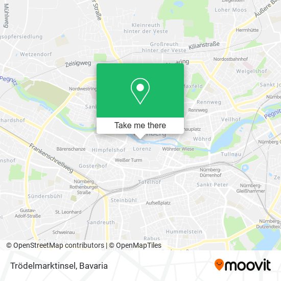 Trödelmarktinsel map